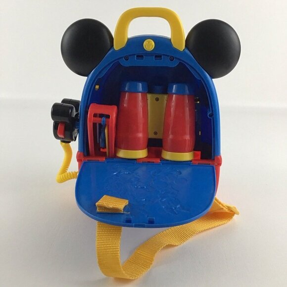 Disney Junior Mickey Mouse Funhouse Adventures Backpack Playset Binoculars Toy - Picture 5 of 10